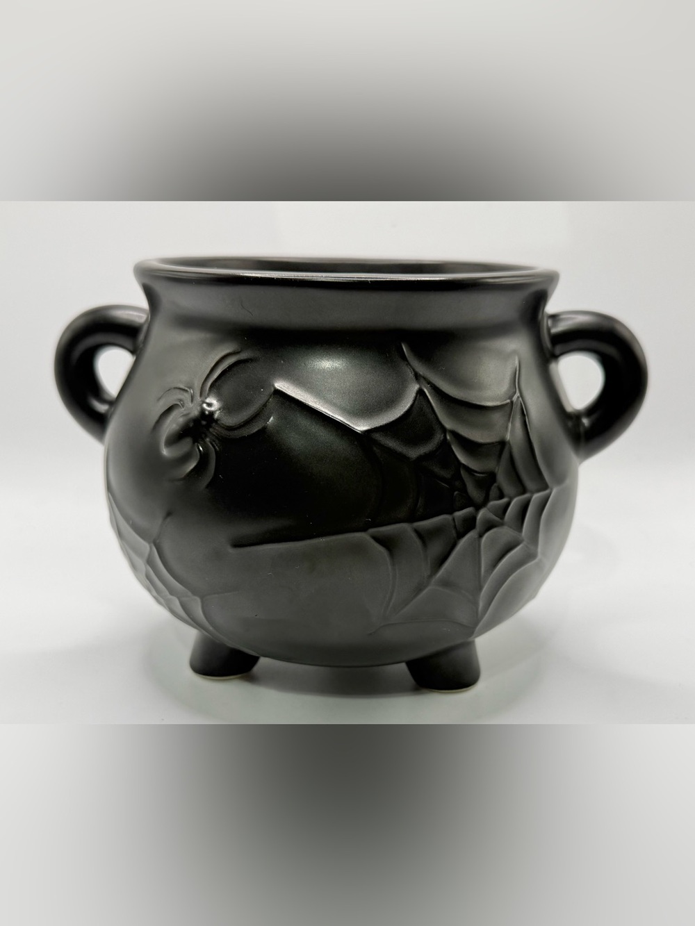 Celebrate Together™ Cauldron Soup Bowl with Spider and Web Design new